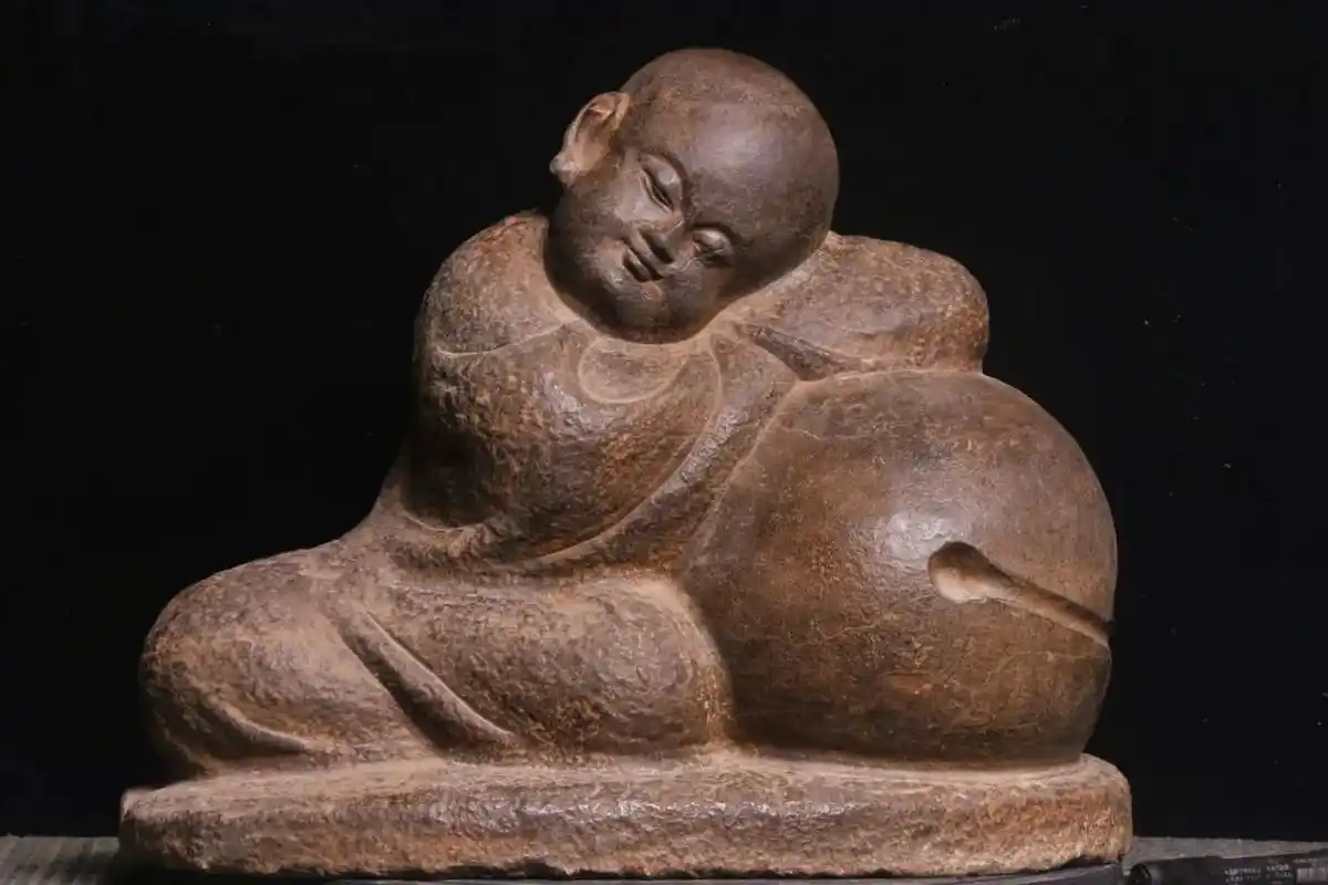 木鱼小和尚, 静心禅韵,相由心生,淡然于心,  高36厘米/ - 抖音