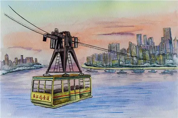 人民大礼堂交通茶馆重庆90后小伙手绘地标建筑当乐趣