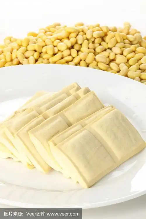白色背景,大豆,豆腐干,分离着色,奶酪