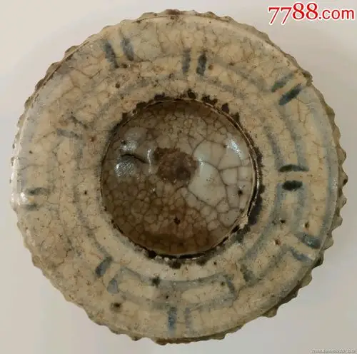 珍稀明代青花水浮司南