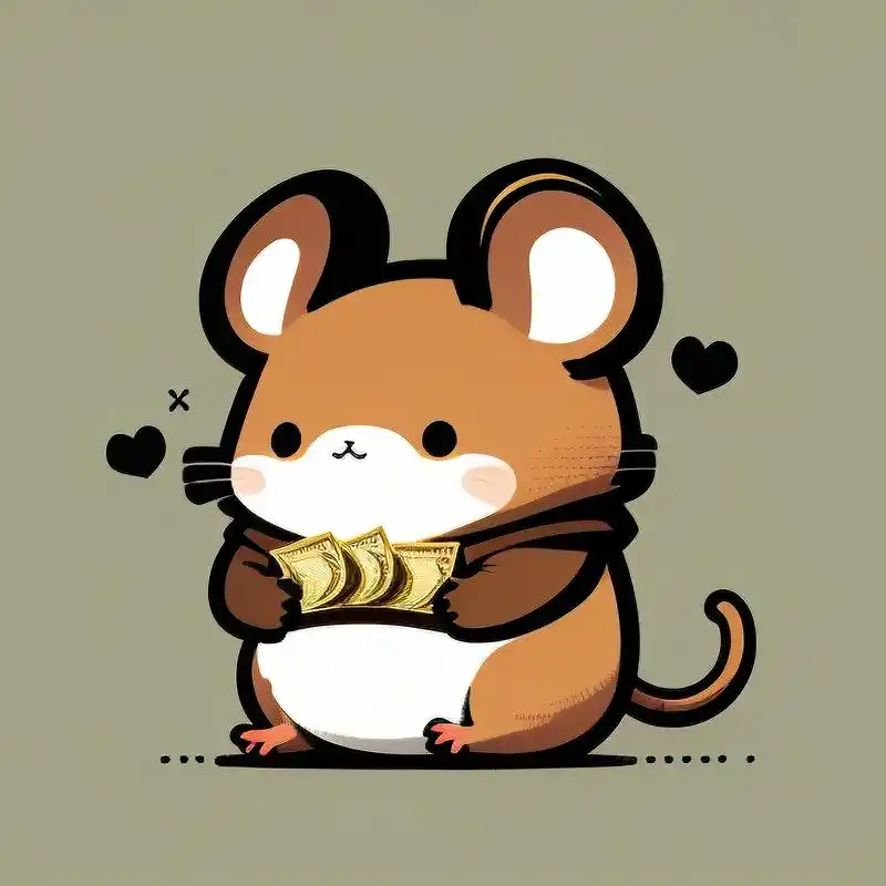 属鼠必备!微信招财好运头像9990