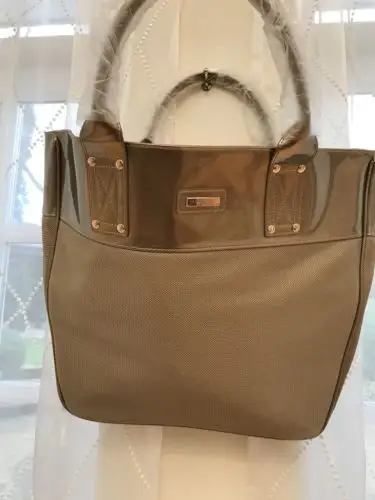 versace parfums gold tote/beach bag - bnwot - sophisticated &