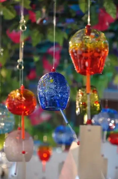 冲绳风铃玻璃风铃色彩鲜艳