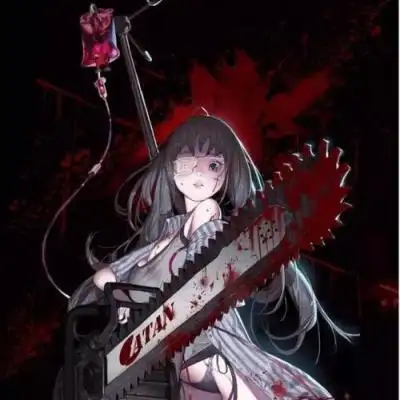 暗黑系病娇黑化动漫女头像