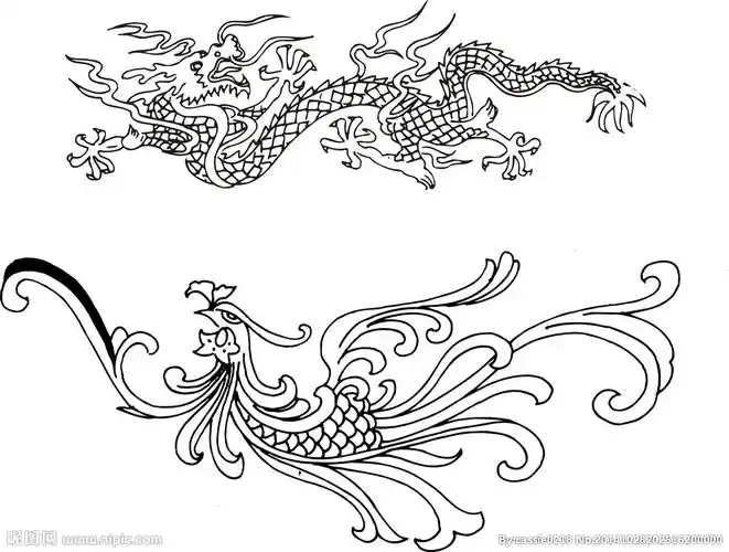 矢量龙凤图片