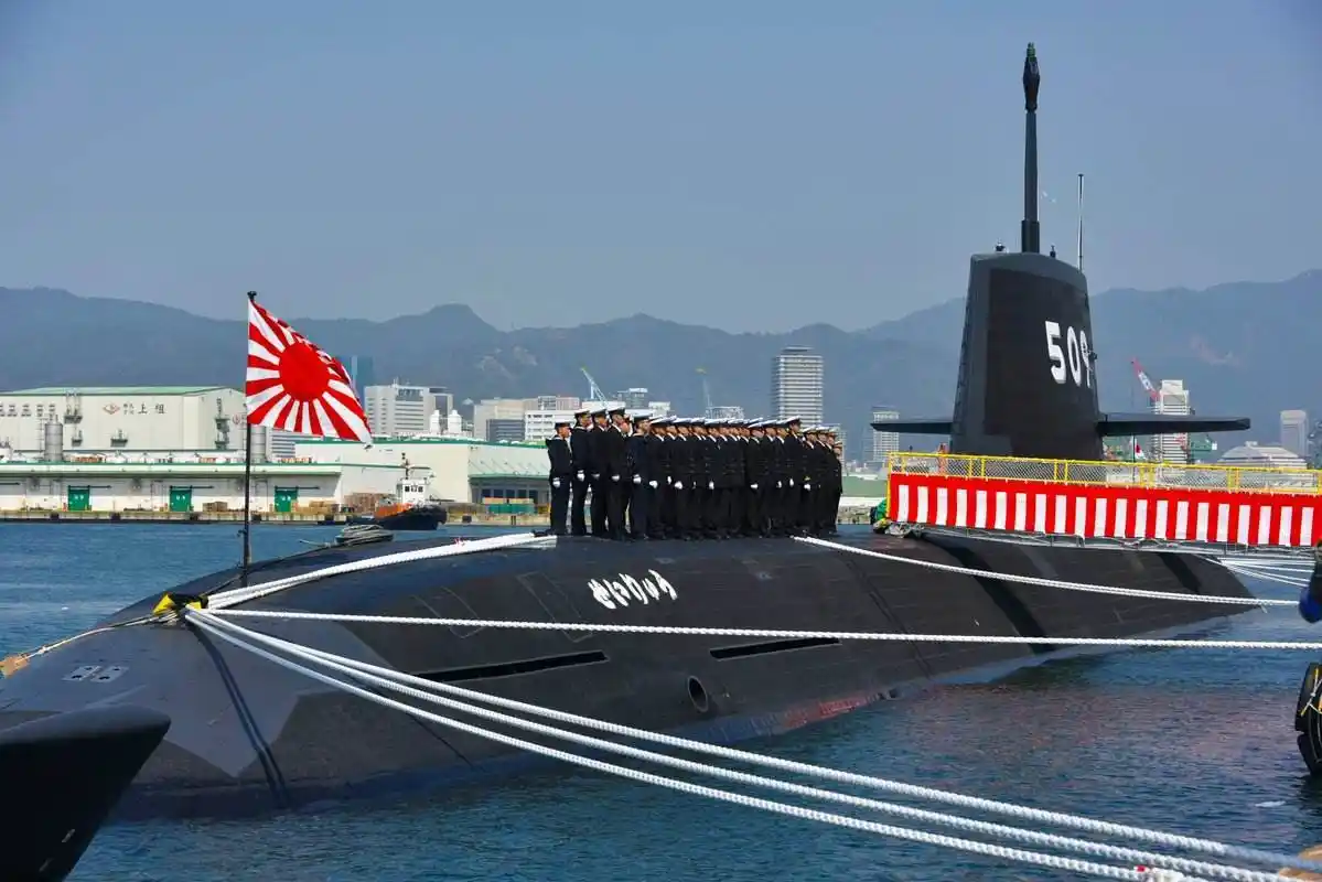 日本"大鲸"号下水,配备锂电池,"苍龙"级不战而败|苍龙|潜艇|锂电池