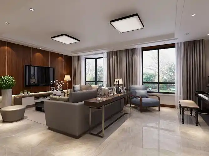 240平现代简约别墅豪宅装修效果案例-时代庄园装修实景图赏析-土巴兔