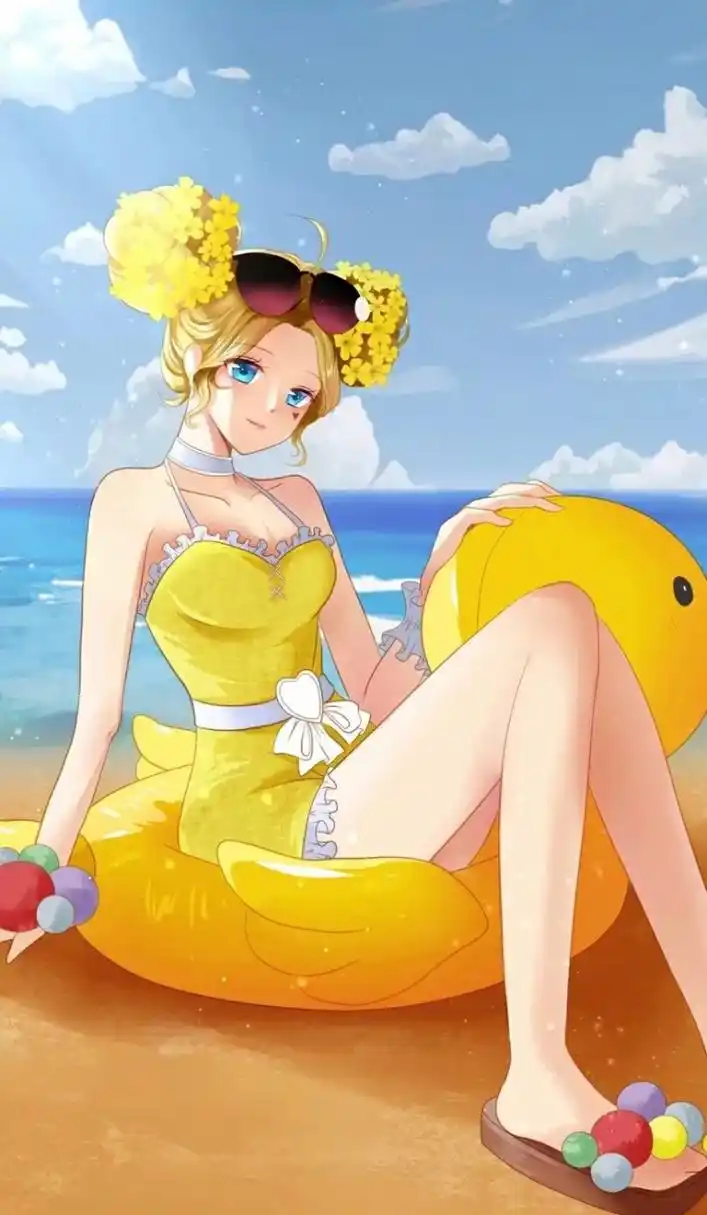 穿泳装的公孙离也太美了吧!#王者荣耀