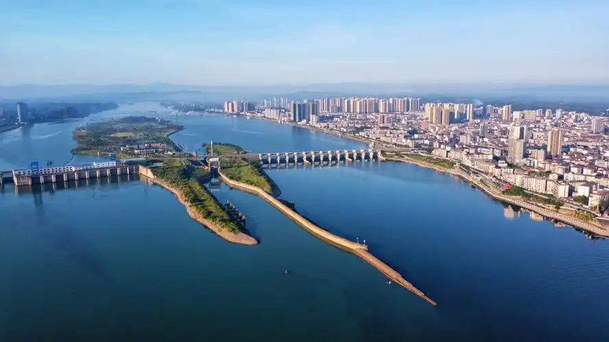 湖南省常德市桃源县水电站一座崛起的县城