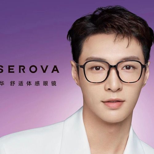 施洛华张艺兴同款近视眼镜女可配度数平光镜框男防蓝光护目超轻