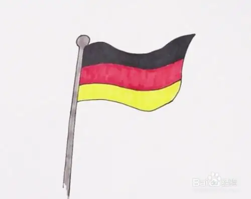 德国国旗怎么画