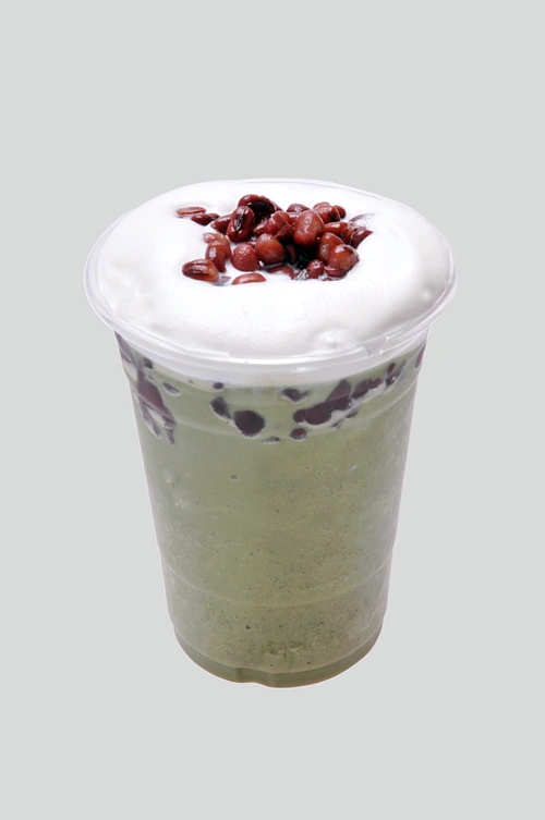 红豆抹茶奶昔-众图网