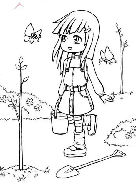 种树简笔画 种树简笔画图片