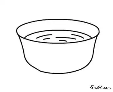 蛋花汤儿童简笔画