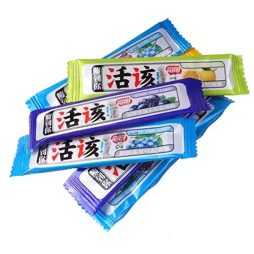 富田活该酸软奶糖360g盒装酸味水果果味怀旧传统糖果