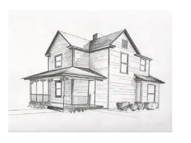 建筑物素描建筑物素描画