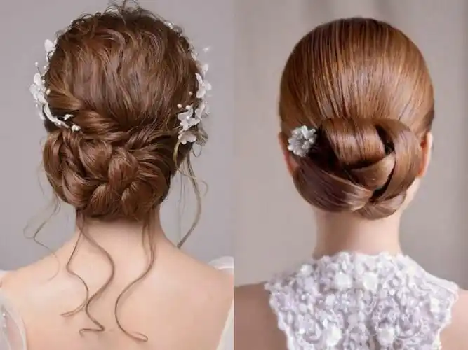 超好看的新娘盘发图片欣赏
