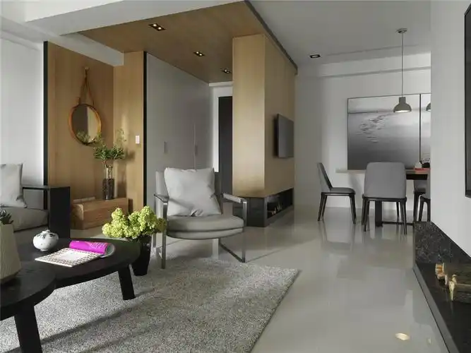 小户型100平方米装修效果图客厅