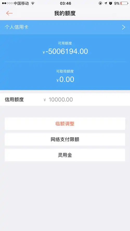 这个负数是什么意思 我这信用卡卡采用了2个月就1万额度啊负数还有点
