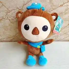 30cm正版谢灵通毛绒玩具防伪标海底小纵队玩偶一件代发海獭公仔萌