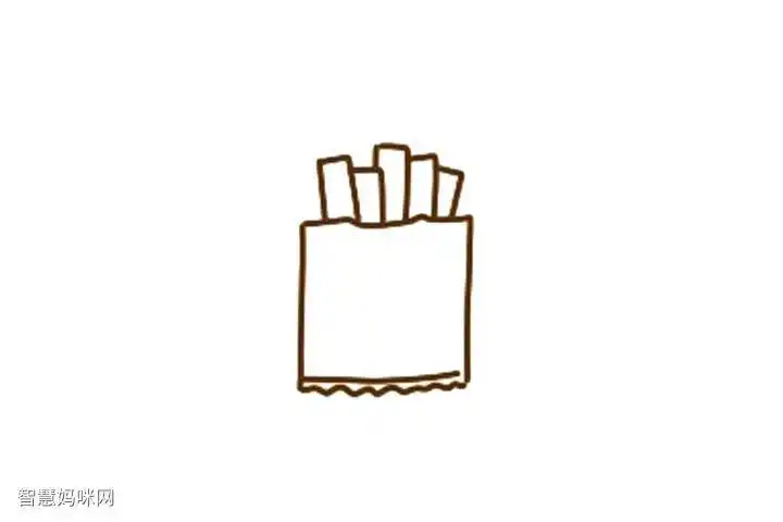 辣条简笔画单个的