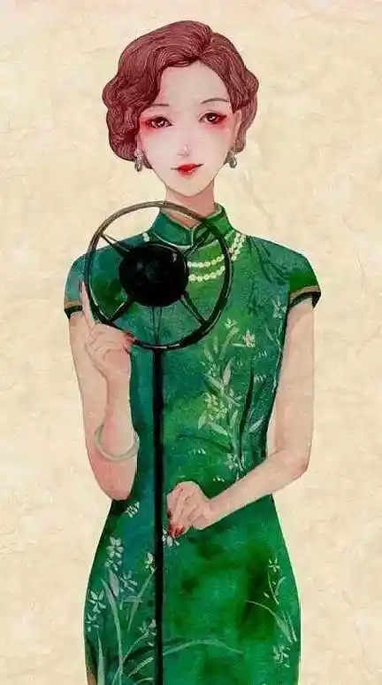 67线描【中国旗袍】