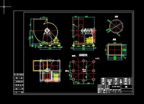 离心风机图纸