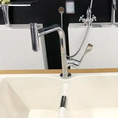 德国进口汉斯格雅hansgrohe雅生厨房39861000旋转抽拉水龙头面盆龙头