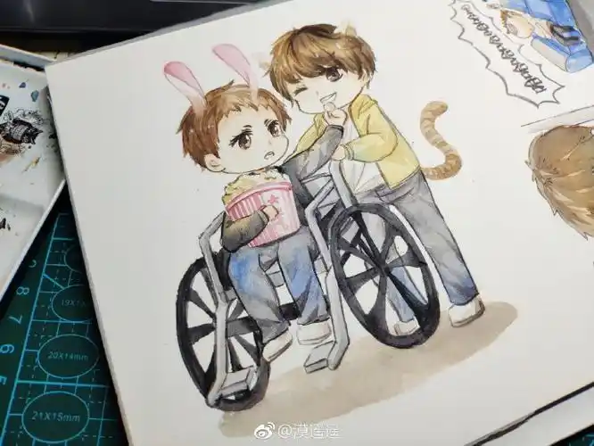 撒野[超话]##蒋丞##顾飞# 今天画q版!如. 来自遥不吃咸辣 - 微博