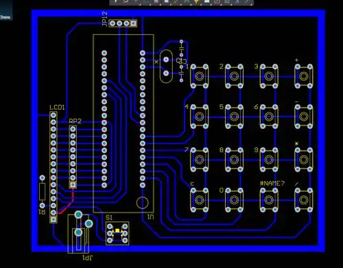 基于51单片机简易计算器,c程序 proteus仿真 原理图 pcb图 简易文档