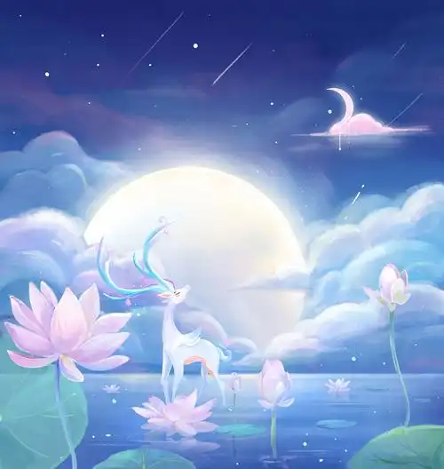 灵鹿【插画】|插画|艺术插画|插画师月酱 - 原创作品 - 站酷 (zcool)