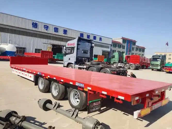 低平板挂车轻型13米75大板车厂家直销