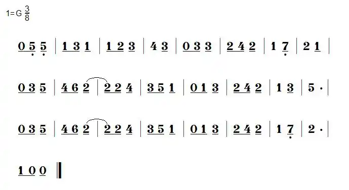 每天一首视唱练习(6-02)波兰民歌