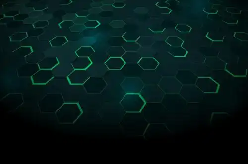 绿色蜂窝科技背景矢量素材(ai/eps)