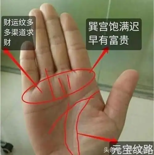 一定大富大贵的手相图解