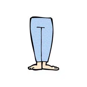 漫画卡通腿图片