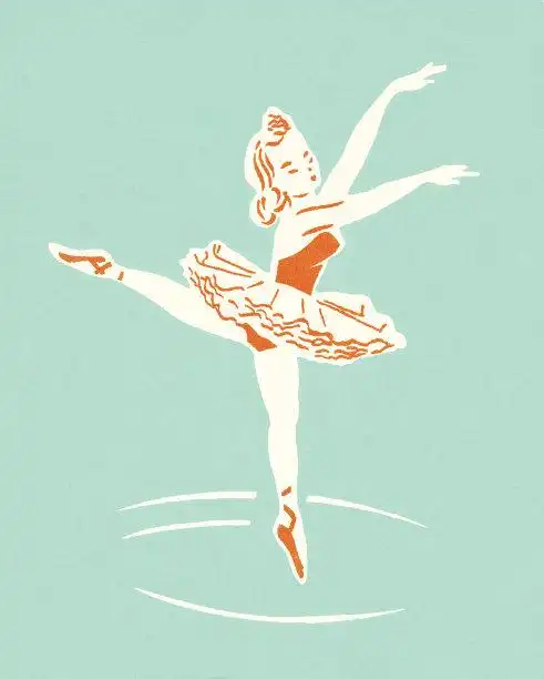 芭蕾短裙插画素材_图片id:151643457