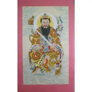 供应【佛易手绘神像】【张天师】玄天上帝 真武 五老冠 财神 观音