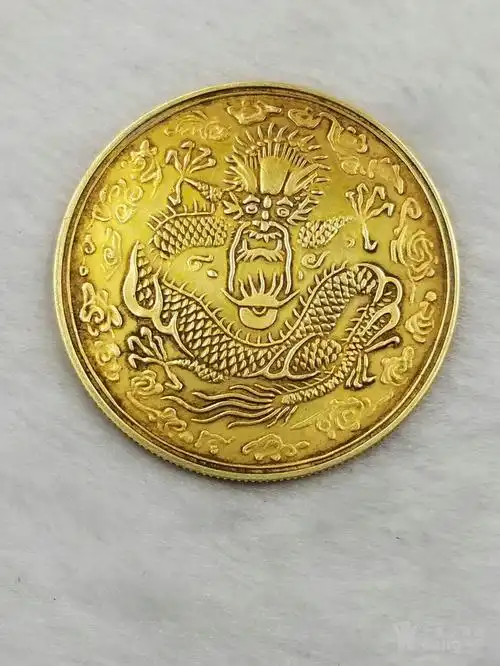 老纯金大清金币丙午