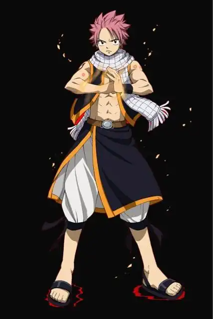 求妖精的尾巴纳兹的单人全身图片,要穿衣服的 因为我想画他的衣服的