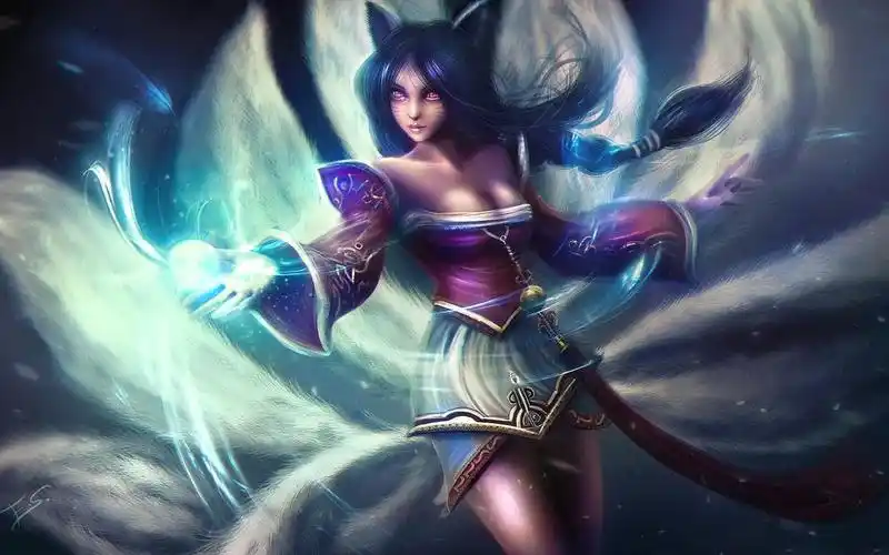 lol英雄联盟九尾妖狐,高清壁纸图片,游戏美女-回车桌面