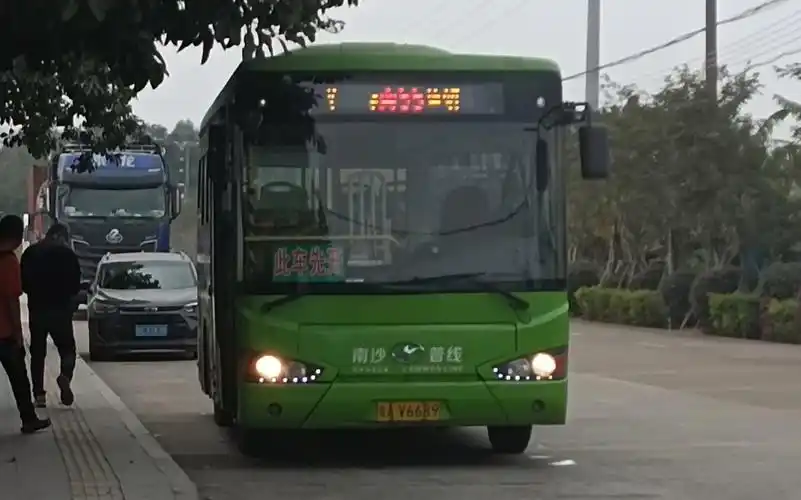 【广州公交】广州南沙55路(新兴村委一高铁庆盛站)全程原声原速pov