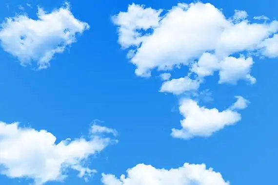 清新唯美天空蓝天白云元素