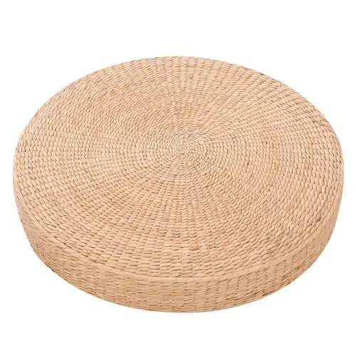 蒲团坐垫草编榻榻米坐墩打坐垫日式加厚禅修垫地上坐垫藤草编蒲垫