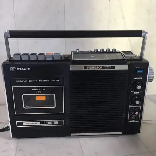 ジャンク品 hitachi 日立 trk-1280 perdisco1280 レトロ ラジカセ