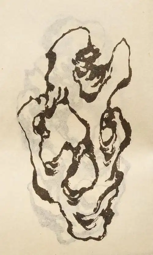 国画---好美的太湖石( 学画石素材)