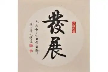 发展才是硬道理 李传波行书书法作品《发展》