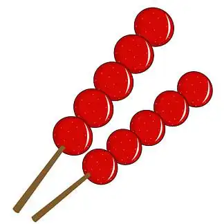 手绘 i>矢 /i> i>量 /i>卡通糖葫芦老北京 i>山 /i> i>楂 /i>美食红色