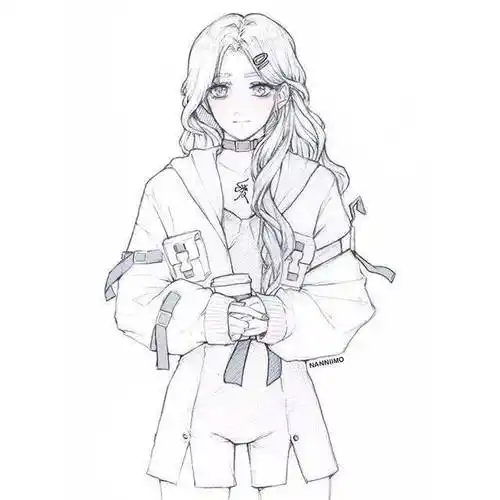 收藏备用吧~_线条_美少女_人物