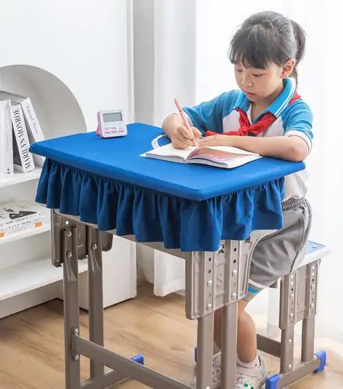 小学生桌布桌罩课桌套罩40×60天蓝色学校课桌布书桌学习防水桌布